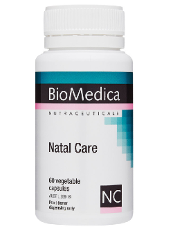 BioMedica Natal Care 60 Capsules | Vitality and Wellness Centre