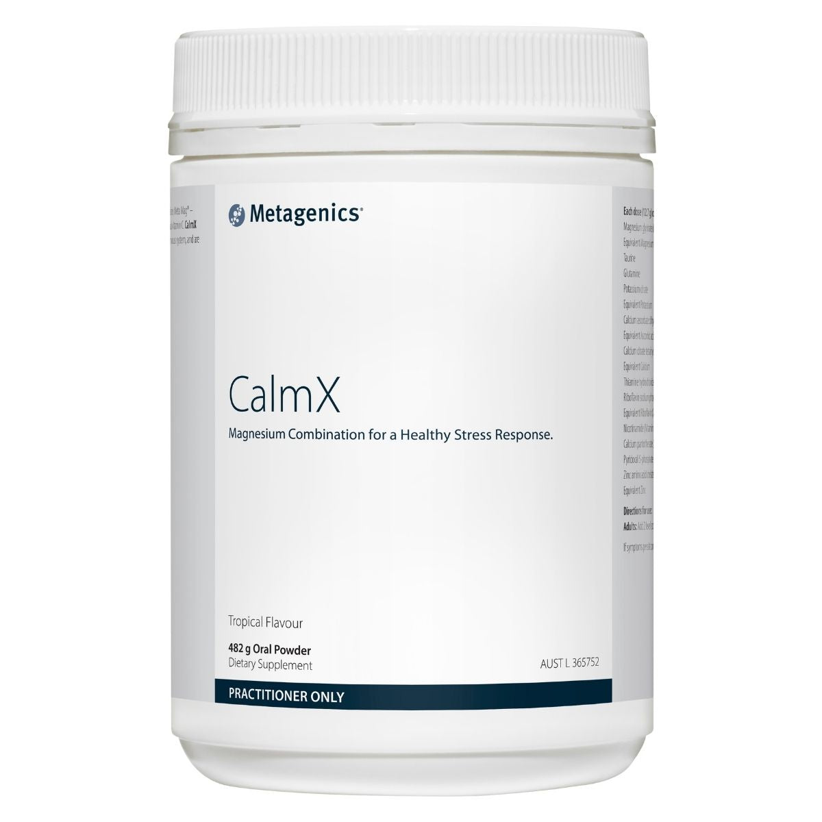 Metagenics CalmX 482g powder | Vitality and Wellness Centre
