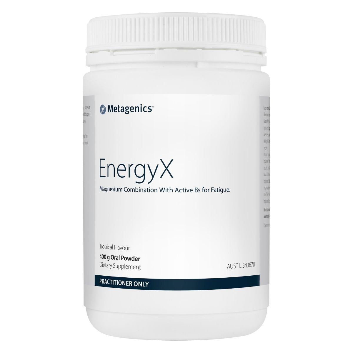 Metagenics EnergyX Tropical 400g | Vitality and Wellness Centre