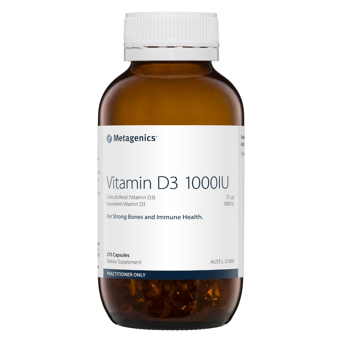 Metagenics Vitamin D3 1000 IU 270 Capsules | Vitality And Wellness Centre