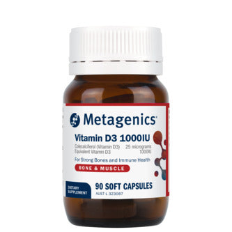 Metagenics Vitamin D3 1000IU Capsules