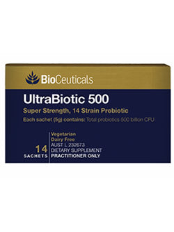 BioCeuticals UltraBiotic 500 14 Sachets | Vitality And Wellness Centre