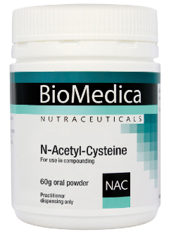 BioMedica N Acetyl Cysteine 60g Powder | Vitality and Wellness Centre