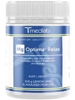 Medlab Mg Optima Relax Lemon Lime 300g Powder | Vitality and Wellness Centre