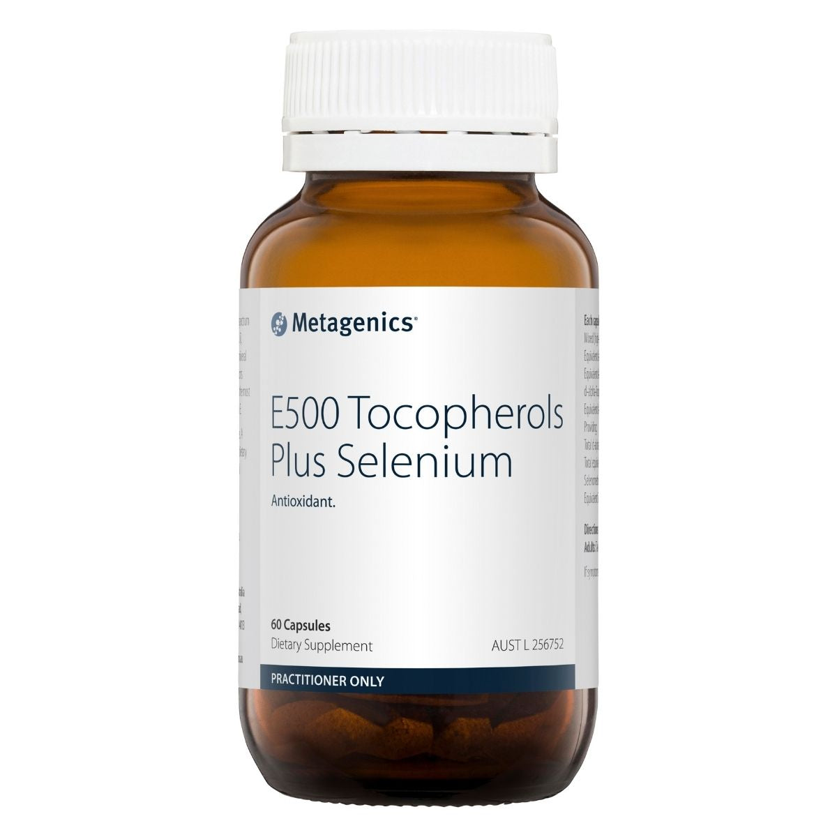 Metagenics E500 Tocopherols Plus Selenium