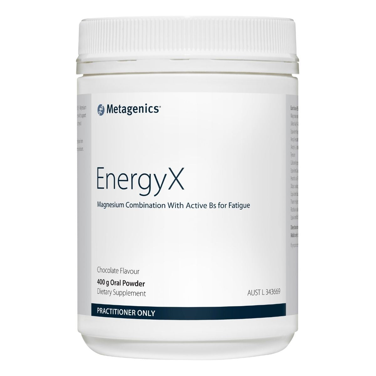 Metagenics EnergyX 400g | Vitality and Wellness Centre