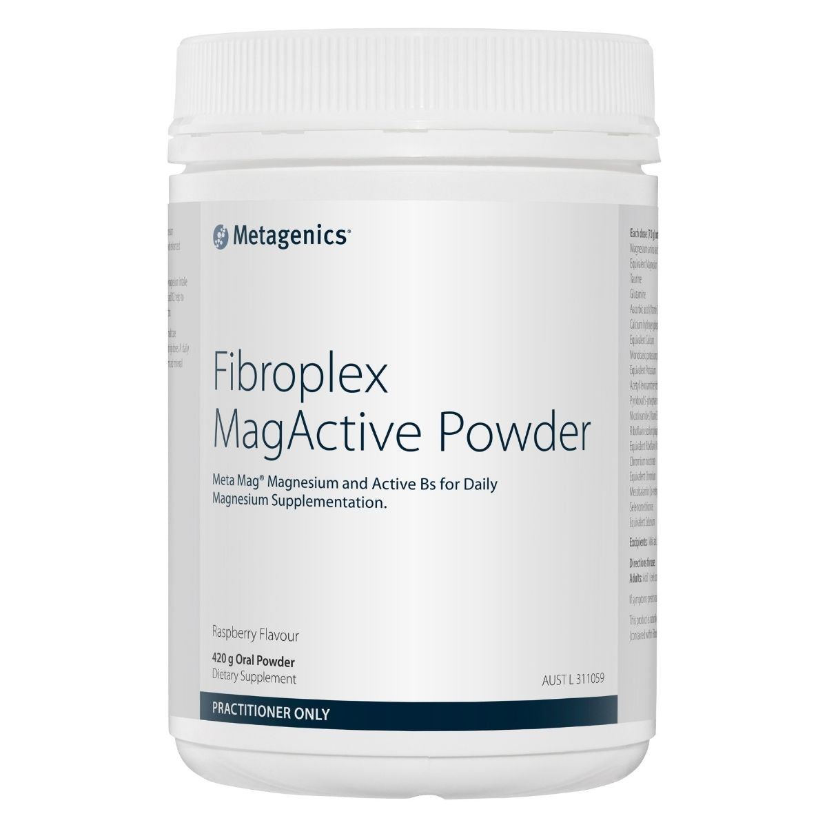 Metagenics Fibroplex MagActive Powder Rasberry 420g | Vitality and Wellness Centre