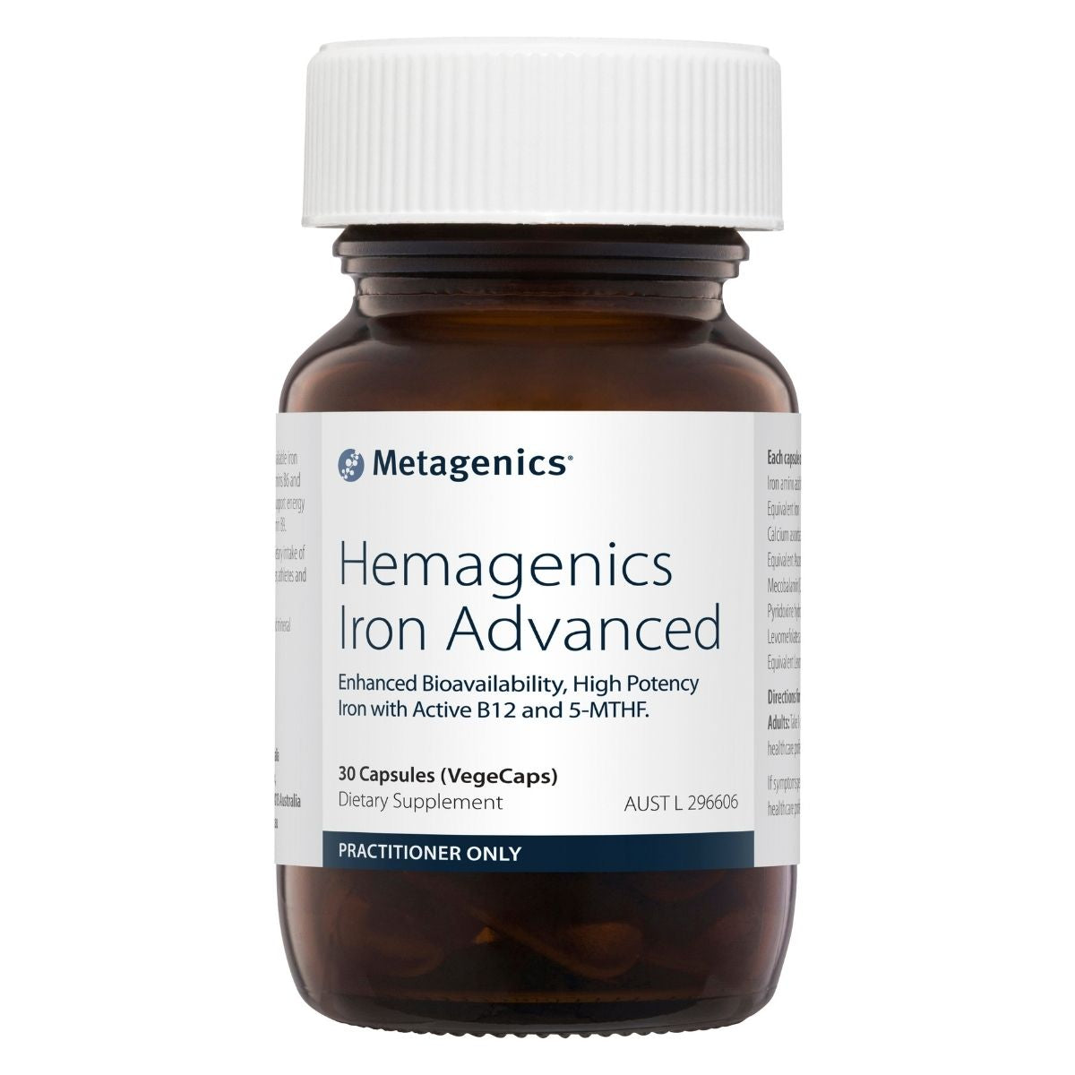 Metagenics Hemagenics Iron Advanced with 5-MTHF