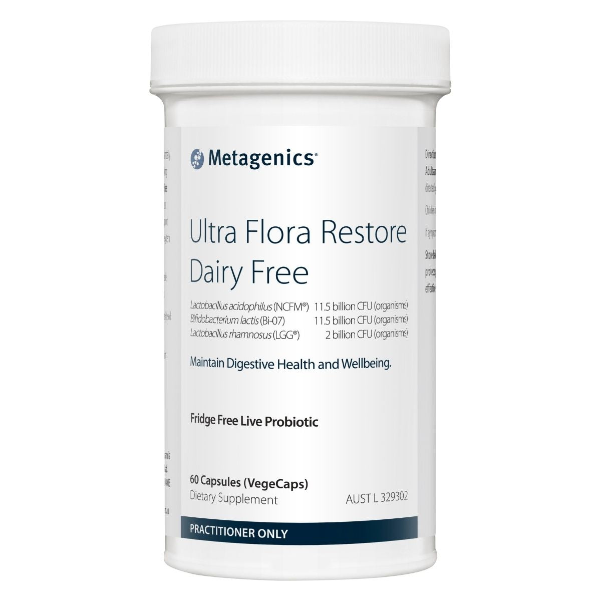 Metagenics Ultra Flora Restore Dairy Free 60 Capsules | Vitality And Wellness Centre