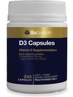 BioCeuticals D3 Capsules 240 Capsules | Vitality And Wellness Centre